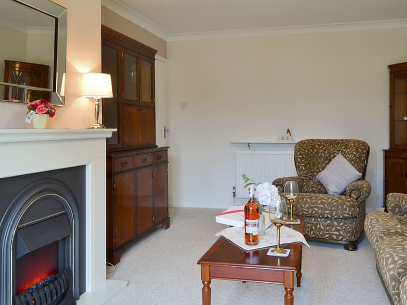 Feature fireplace within living room | The Warren, Whitstable