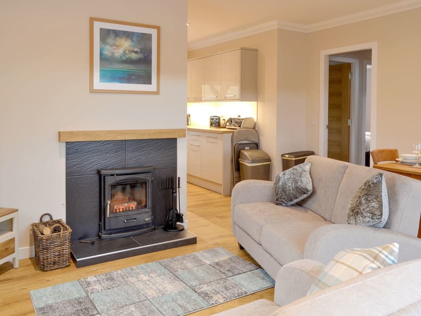 Attractive open-plan living area | Braemorlich - Glenkindie Estate Holiday Cottages, Glenkindie, near Alford