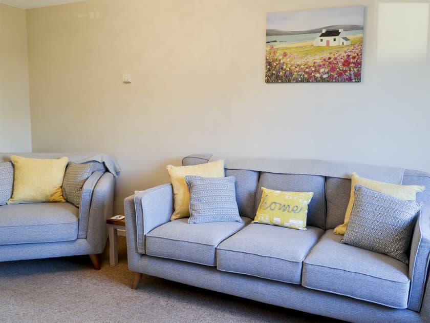 Sitting room with sofa bed | Waggy Tails, Seahouses, near Alnwick