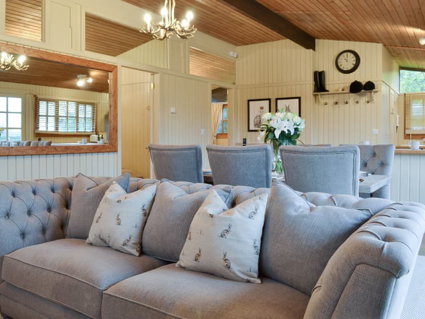 Spacious open-plan living area | Pampita Lodge - Tickton Hall Cottages, Beverley