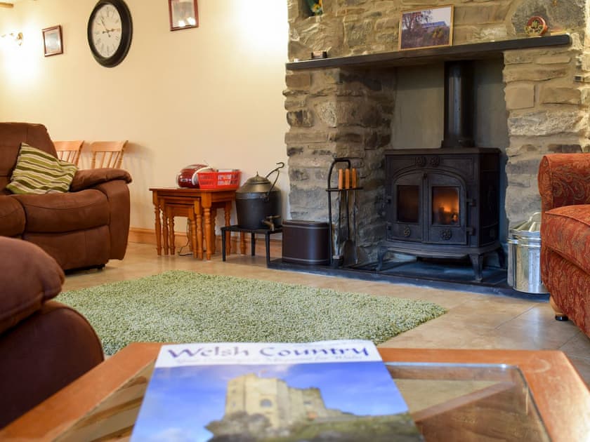 Cosy living area with wood burner | Penrhiw - Penrhiw Cottages, Llangeitho, near Tregaron