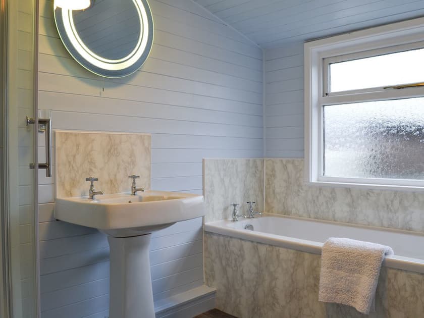 Bathroom with separate shower | Shore Meadow, Silecroft, near Millom