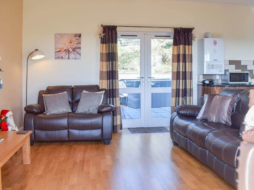 Spacious, light and airy living area | Beudy - Bwlch Y Person Barns, Dihewyd, near Aberaeron