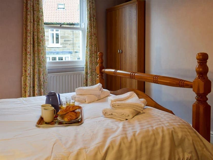 Comfortable double bedroom | Flither Cottage, Staithes, near Saltburn-by-the-Sea