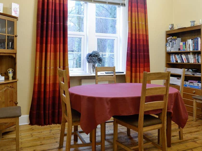 Light and airy dining area | Kirkennan Lodge, Palnackie, Castle Douglas