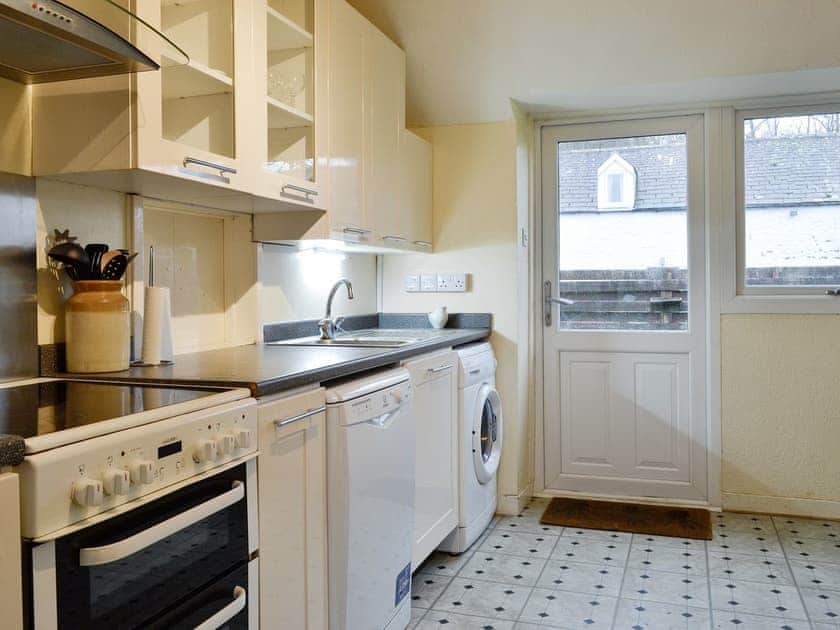 Well-equipped kitchen | Kirkennan Lodge, Palnackie, Castle Douglas