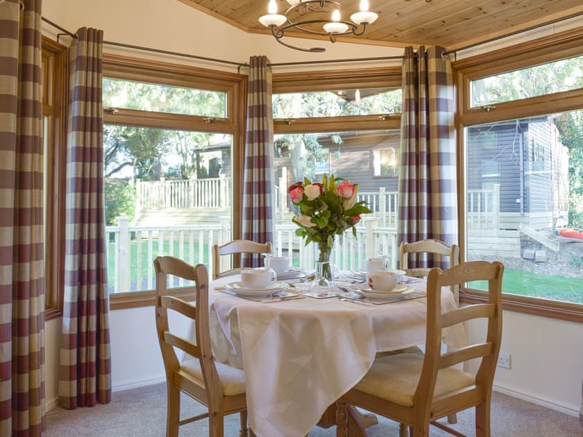 Light and airy dining space | Colman Brook Lodge, Corton, near Lowestoft