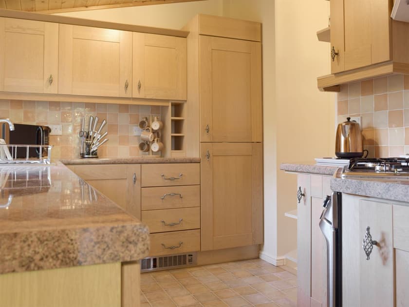 Well-equipped fitted kitchen | Colman Brook Lodge, Corton, near Lowestoft