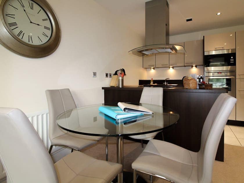 Dining area conveniently situate near to the kitchen | North Bay Sands Apartment 1 - North Bay Sands Apartments, Scarborough
