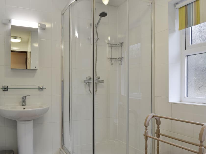 Downstairs shower room  | Penny Croft - The Crofters Cottages, Llangeinor, near Bridgend