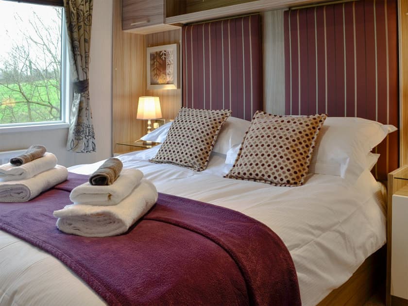 Comfortable double bedroom | Skylark Lodge - Wallace Lane Farm Cottages, Brocklebank, near Caldbeck and Uldale