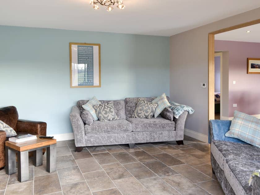 Cosy living area with wood pellet burner | Brewers Cottage, Near Hexham
