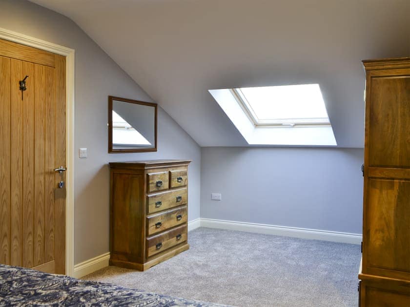 Bedroom with zip and link super kingsize bed  | Brewers Cottage, Near Hexham