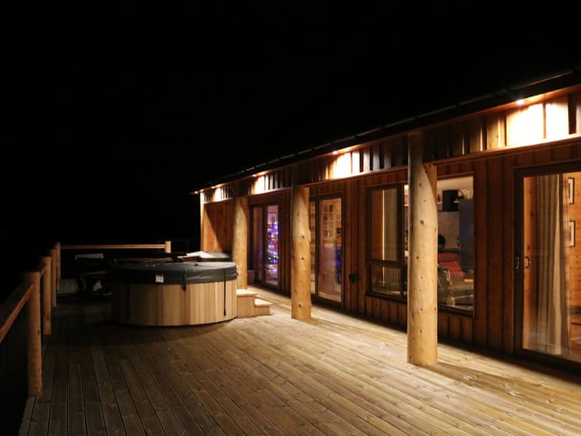 Wonderful decked area | Osprey Lodge, Rogart, near Dornoch