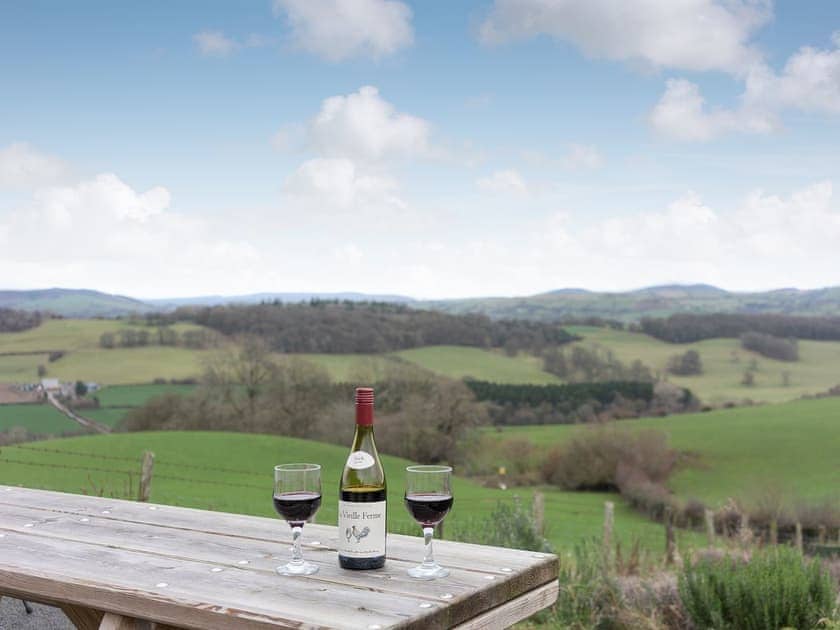 Sitting out area with amazing views | Y Beudy, Pwllglas, near Ruthin