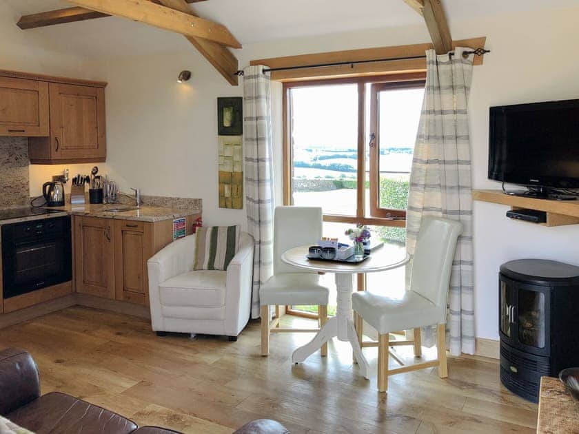 Light and airy open plan living space | Wenna&rsquo;s Well - Wooldown Holiday Cottages, Marhamchurch, near Bude