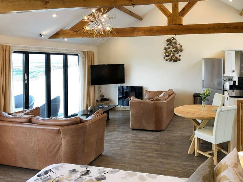 Stylish, studio apartment style interior | Stargazey - Wooldown Holiday Cottages, Marhamchurch, near Bude