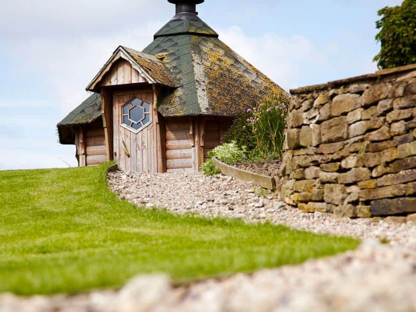 Finnish BBQ hut available on request | Smallshaw Cottages, Millhouse Green, near Penistone