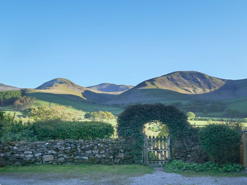 View from courtyard looking south from cottage | High Thrushbank, Loweswater