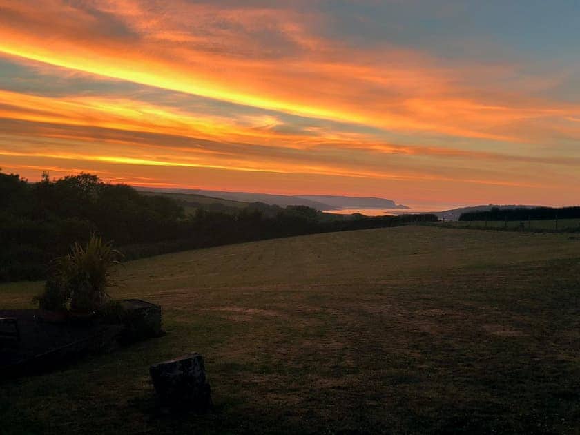 Beautiful sunsets can be enjoyed from the property | The Linhay, St Issey, Wadebridge
