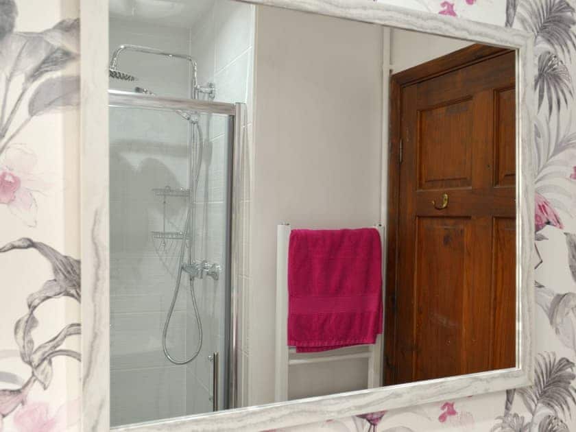 Shower room with shower cubicle, toilet and basin | The Berry - Cobblestones, Marldon, near Paignton