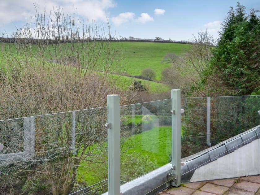 Balcony with countryside views | Willow Barn, Polmassick, near St Austell