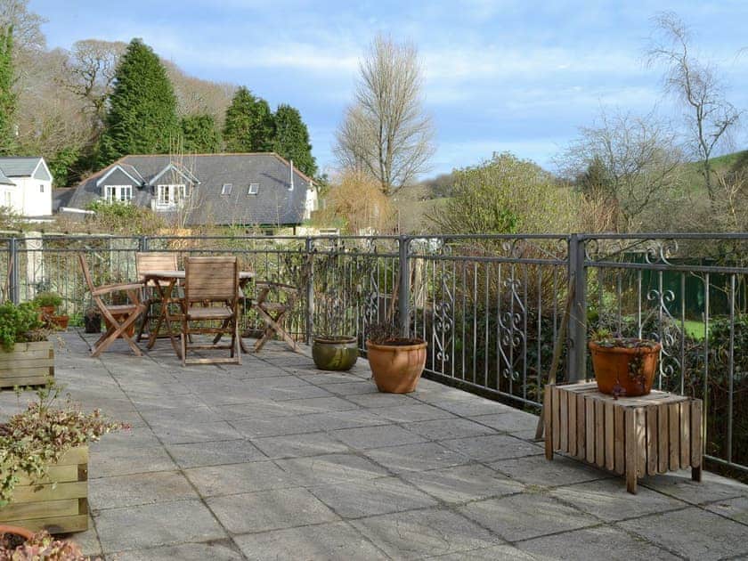 Patio area | Willow Barn, Polmassick, near St Austell