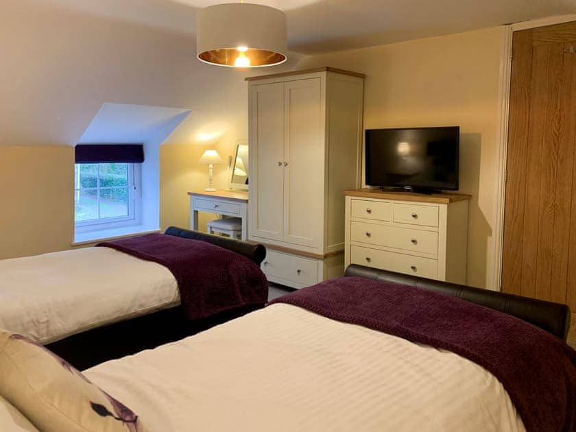 Peaceful second twin bedroom  | Rosemary Cottage, Withiel, near Bodmin