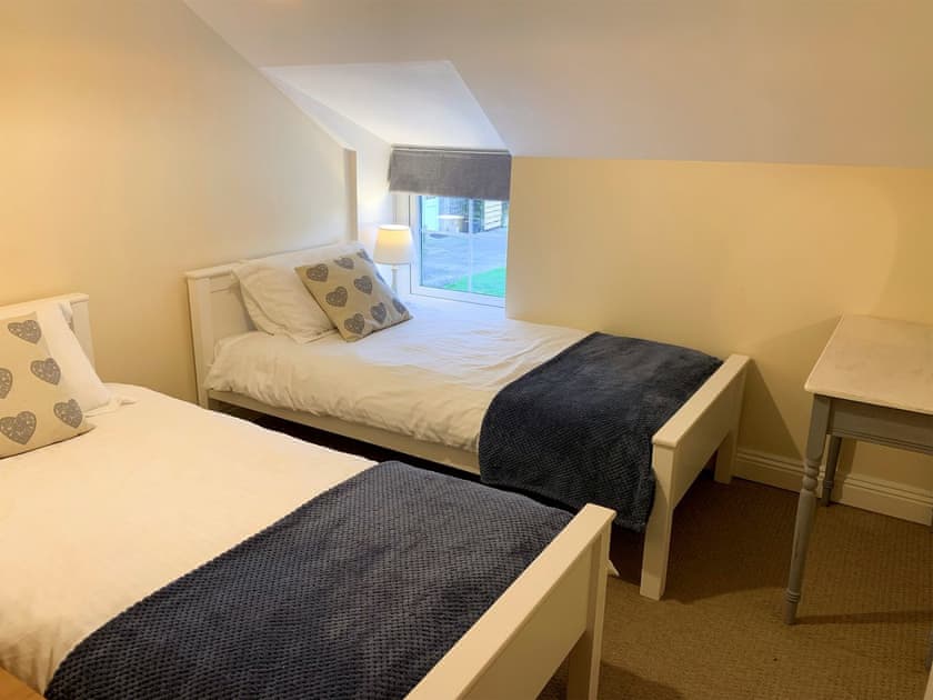 Peaceful second twin bedroom  | Rosemary Cottage, Withiel, near Bodmin