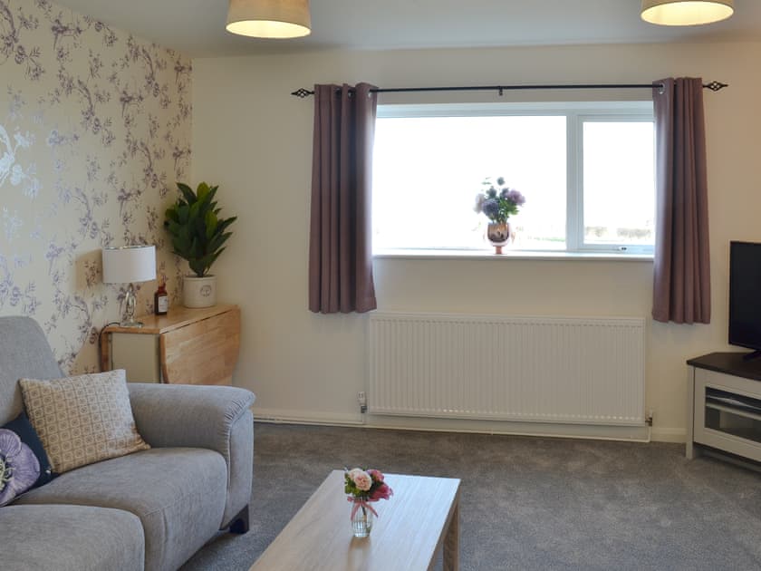 Living room/dining room with sea views  | The Yorkshireman, Ravenscar, near Robin Hoods Bay