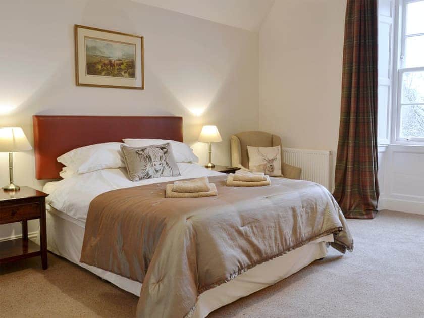 Comfortable double bedroom | The Factor’s House, Kilmartin Glen, near Lochgilphead