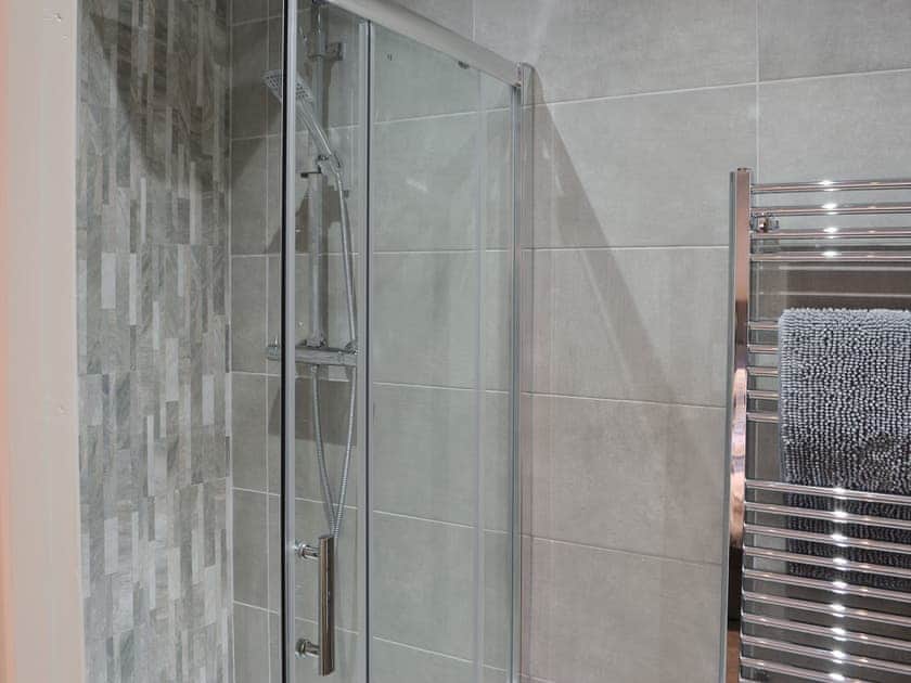 En-suite shower | The Hideaway, Otterburn, near Bellingham