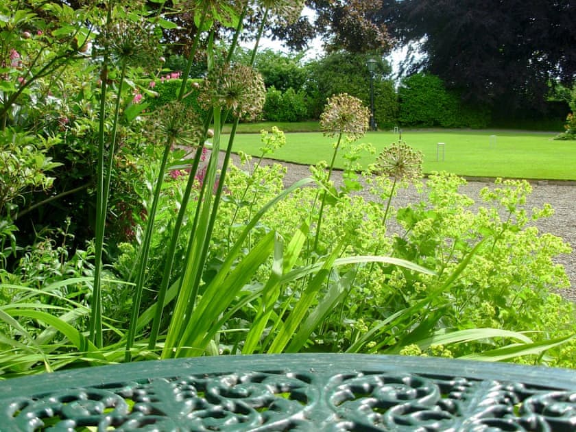 1½ acres of walled gardens with croquet lawn | The Mews, Near Masham
