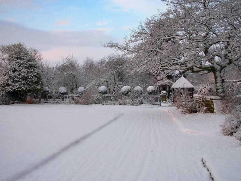 1½ acres of walled gardens in Winter | The Mews, Near Masham