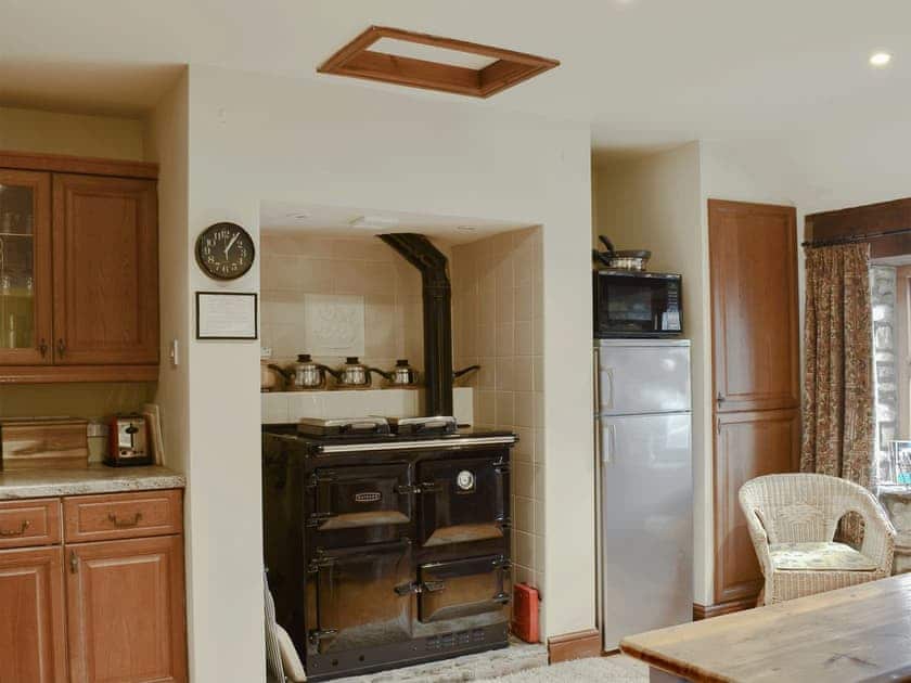 Rayburn in the kitchen | The Cottage at Wilson House, Barningham, near Richmond
