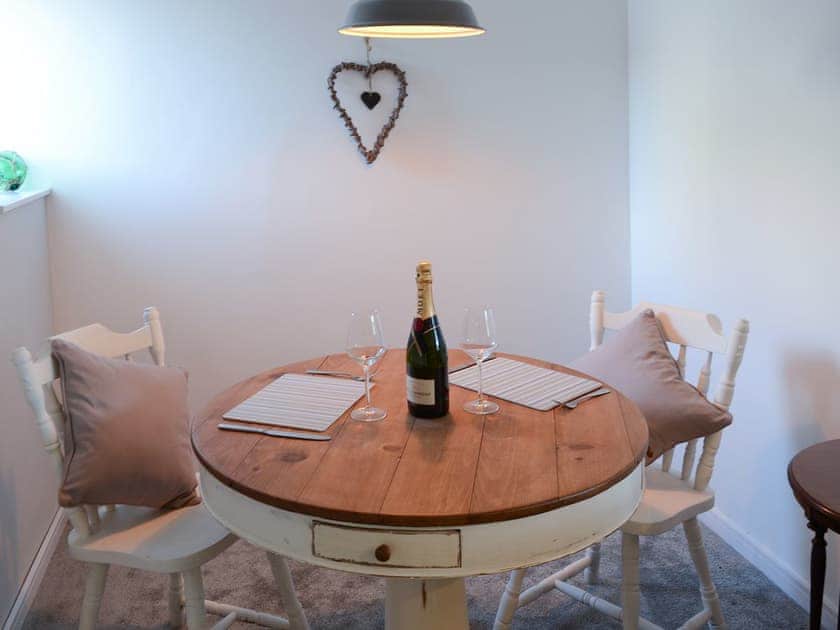 Cosy dining table and chairs | Sea Thistle Cottage, Nairn