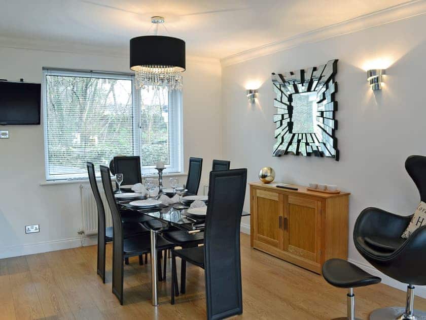 Luxurious dining room with wood burner | Dyffryn, Betws-y-Coed