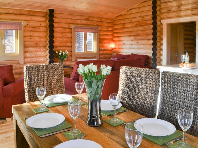 Lovely formal dining area | Vindomora Country Lodges - Hadrian Lodge - Vindomora Country Lodges , Ebchester, near Consett