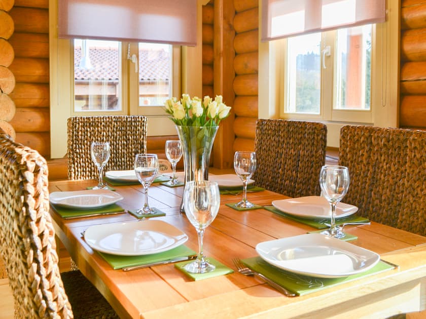 Lovely dining area | Vindomora Country Lodges - Housesteads Lodge - Vindomora Country Lodges , Ebchester, near Consett