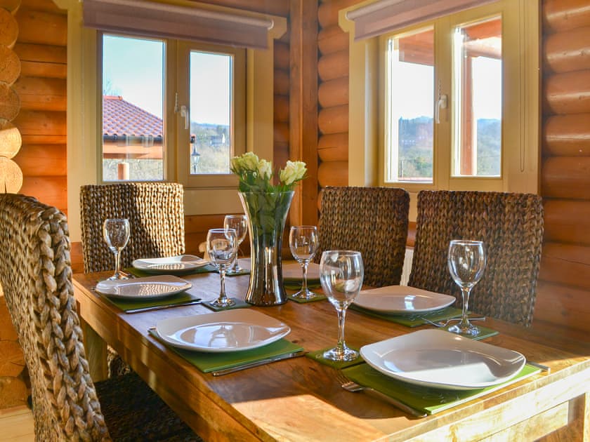 Light and bright dining area | Vindomora Country Lodges - Vindolanda Lodge - Vindomora Country Lodges , Ebchester, near Consett