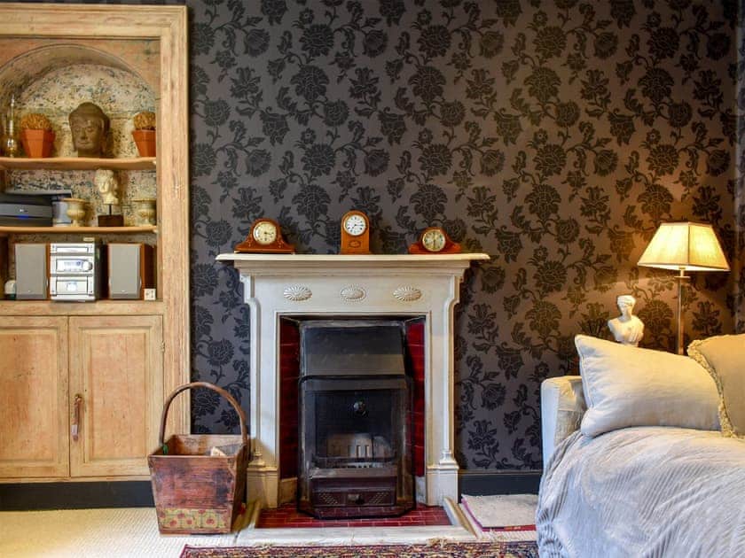 Cosy living room with open fire | Darcy House, Kirkby Lonsdale