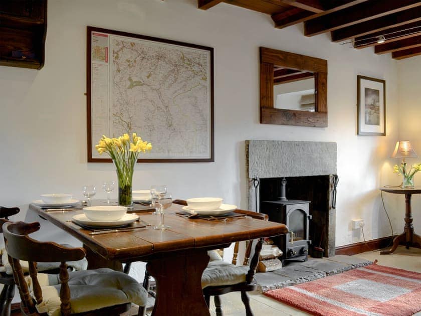 Characterful dining room | Arncliffe House Farm, Starbotton near Kettlewell