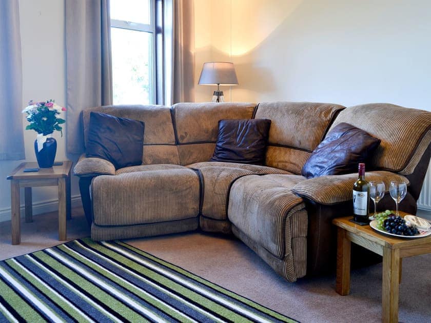 Cosy living room with wood burner | Butterhole Cottage, Mabie, near Dumfries
