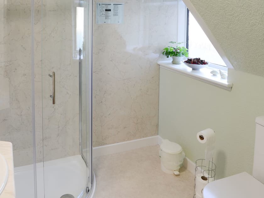 Pretty shower room | Oystercatcher, Embo, near Dornoch