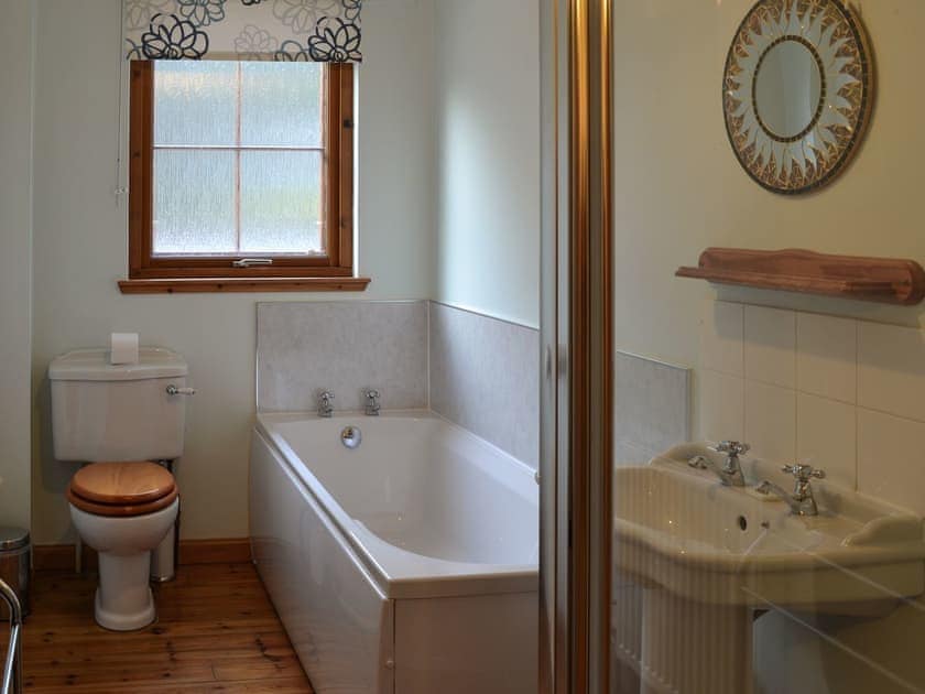 Bathroom with shower | Woodland Lodge, Boat of Garten, near Aviemore