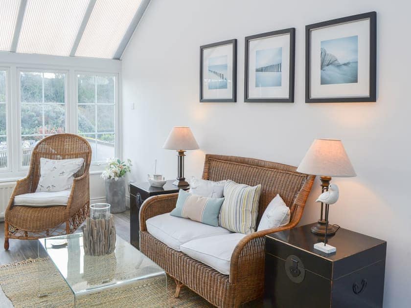 Comfortable and cool conservatory | Harbourway, Craster