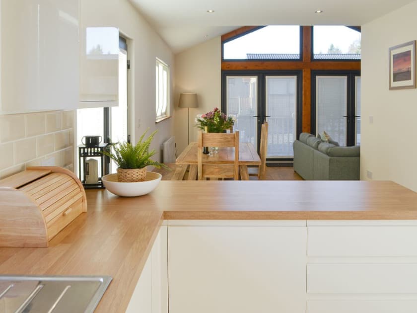 Kitchen and dining area | Juniper Lodge - Otterburn Hall Lodges, Otterburn, near Bellingham