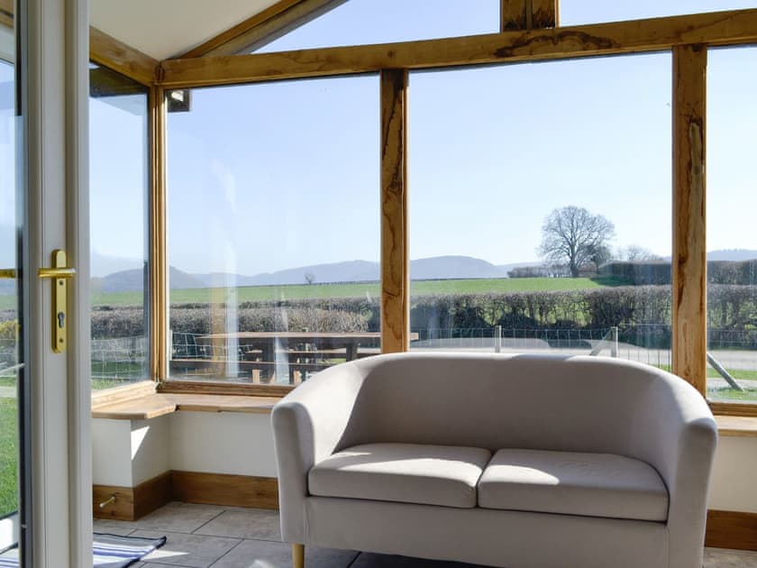 Light and airy sunroom | Upper Close - Acre Luxury Lodges, Stanner, near Kington