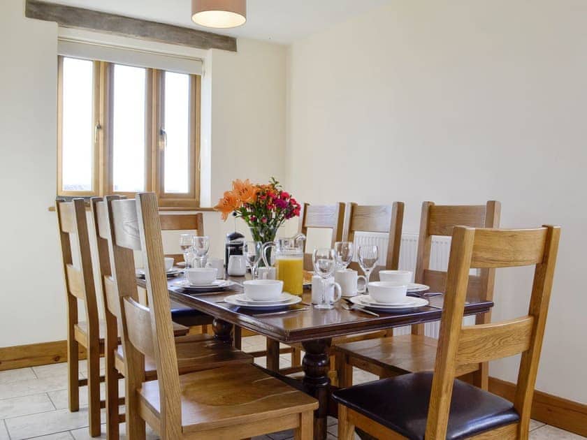 Spacious dining area | Upper Close - Acre Luxury Lodges, Stanner, near Kington