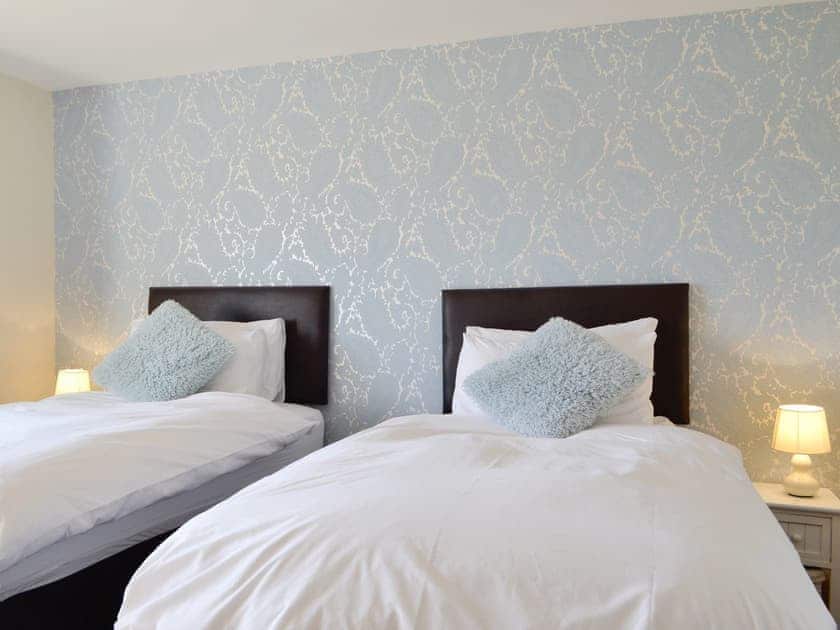Comfortable twin bedroom | Upper Close - Acre Luxury Lodges, Stanner, near Kington